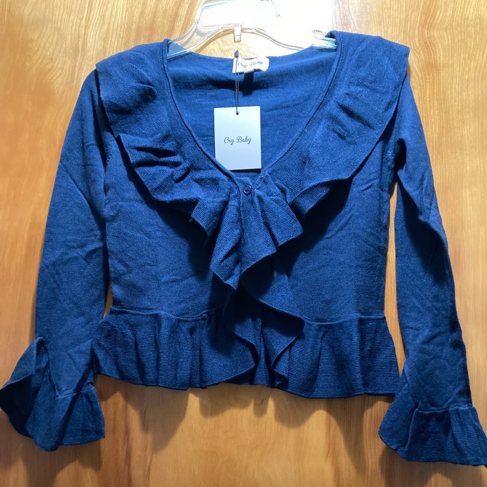 Cry Baby Navy Sweater Size Extra Small NIP